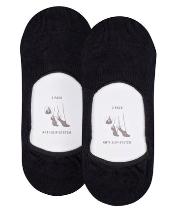 Esprit Cotton 2-Pack Dames Kousenvoetjes 18588 – Zwart, voorkant