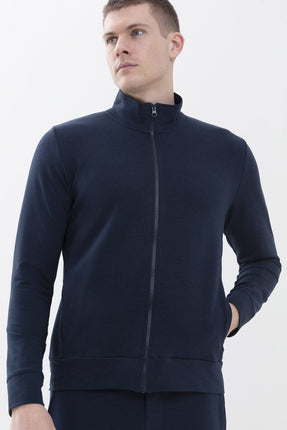 Mey Bodywear Mey Heren vest met rits 36030 – yacht blue