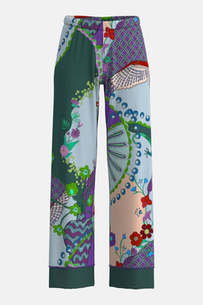 Mey Dames Lange loungebroek 1220158 1804 mystic jade