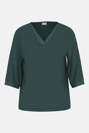 Mey Dames T-shirt 3/4 mouw 1210135 1804 mystic jade