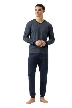 Mey Heren pyjama NOS Serie Bennison 2240052 668 yacht blue
