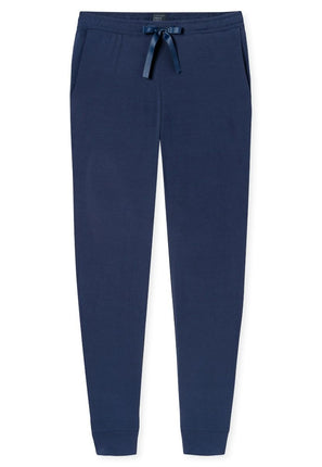 Schiesser Dames Mix&Relax lange broek 175481 800 Blauw – voorkant