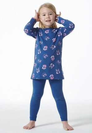 Schiesser meisjes pyjama 181822 800 blau