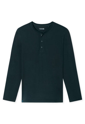 Schiesser Mix En Relax T-shirt l. mouw 182517 804 Nachtblau – voorkant