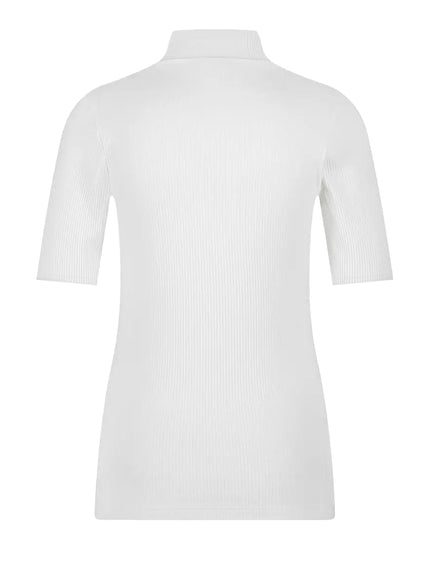 Ten Cate Thermo Rib Col korte mouw 32356 – snow white