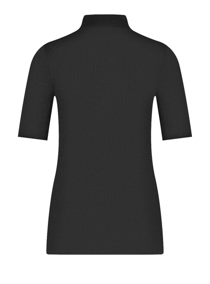 Ten Cate Thermo Rib Col korte mouw 32356 – black