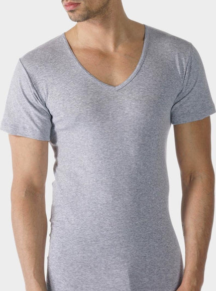 Mey Heren T-shirt V-neck casual cotton 49107