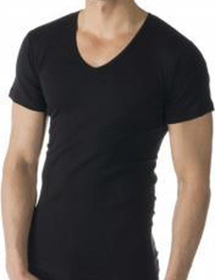 Mey Heren T-shirt V-neck casual cotton 49107