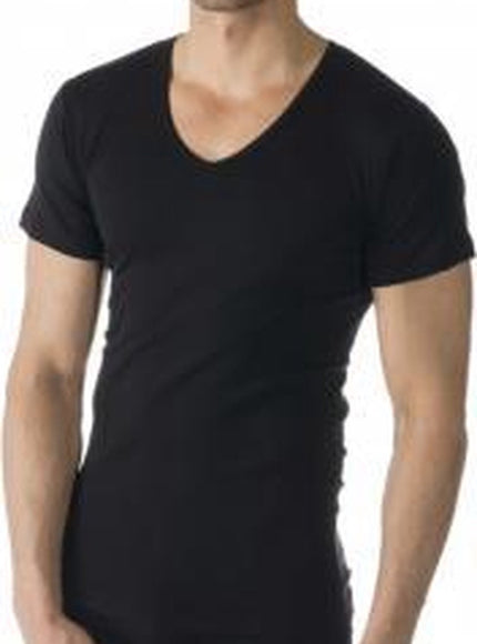 Mey Heren T-shirt V-neck casual cotton 49107