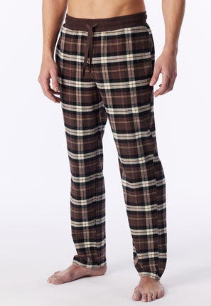 Schiesser heren broek mix en ralax 182049 330 deep brown – zijkant