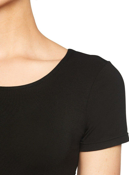 Bamboo basics dames T-shirt 2 pack Kate – Zwart, detail