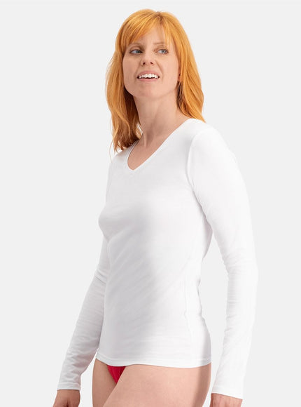 Bamboo basics dames T-shirt lange mouw 2 pack Liv