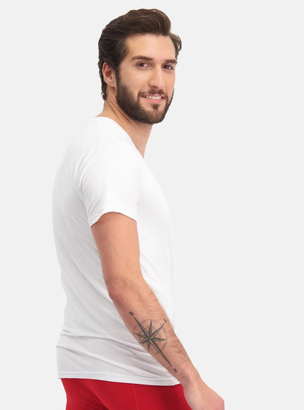 Bamboo basics Men 2 pack T-shirt V-hals Velo