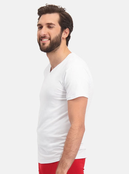 Bamboo basics Men 2 pack T-shirt V-hals Velo