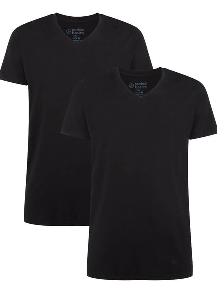 Bamboo basics Men 2 pack T-shirt V-hals Velo