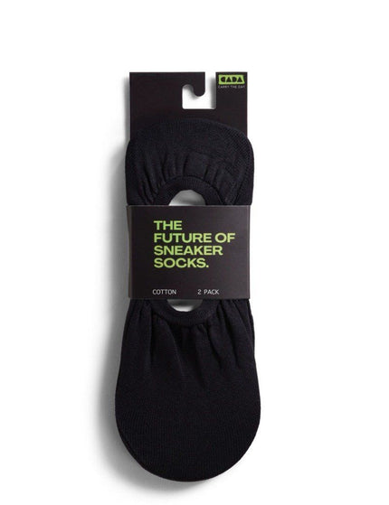 Cada Cotton Sneakersok 2-pack LS25 – Zwart