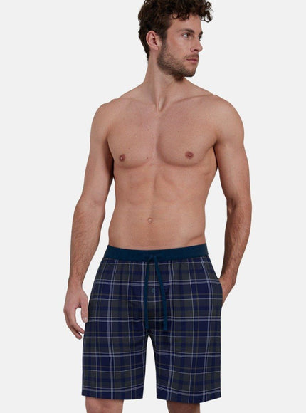 Ceceba Heren Pyjama Bermuda 31235 634 blau