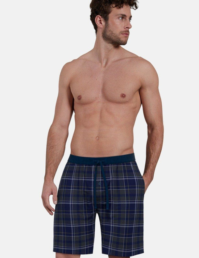 Ceceba Heren Pyjama Bermuda 31235 634 blau
