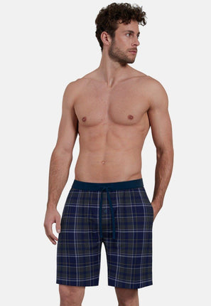 Ceceba Heren Pyjama Bermuda 31235 634 blau