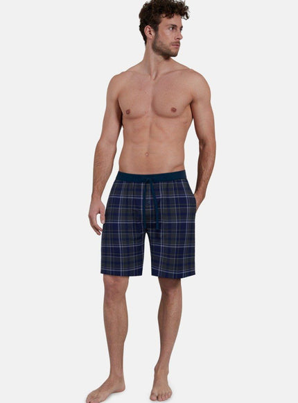 Ceceba Heren Pyjama Bermuda 31235 634 blau