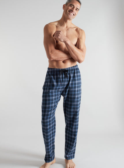 Ceceba Heren Pyjama Broek Flanell 31336 684 blau