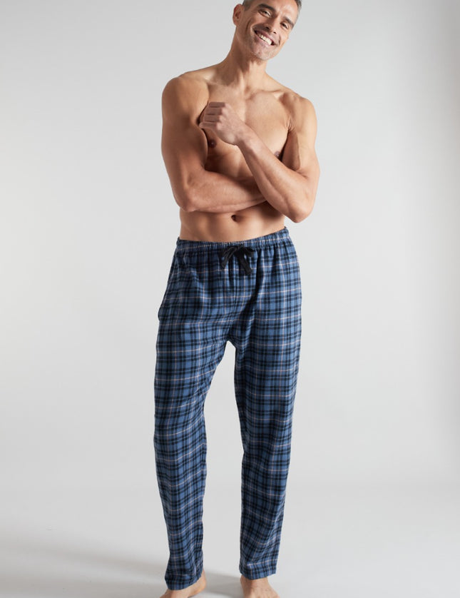 Ceceba Heren Pyjama Broek Flanell 31336 684 blau