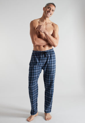 Ceceba Heren Pyjama Broek Flanell 31336 684 blau