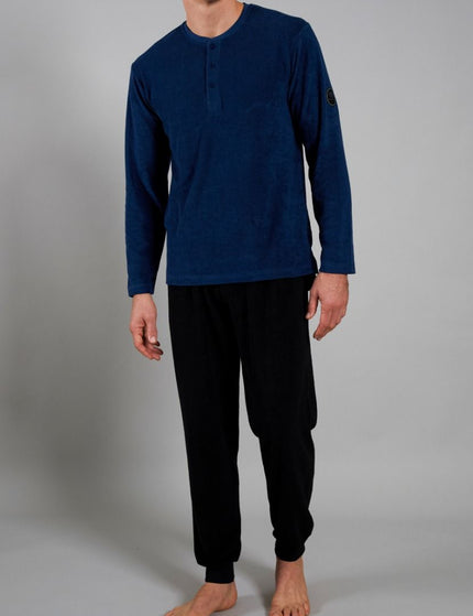 Ceceba Heren Pyjama lang 31260 620 blau mittel