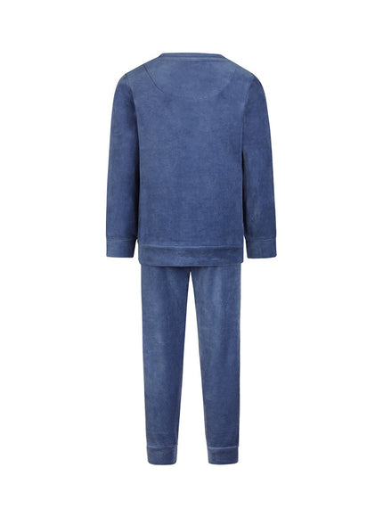 Charlie Choe boys velours lounge set m61053-42 blue Blue
