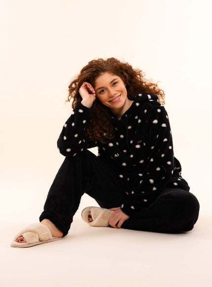 Charlie Choe Comfy Lounge set O57186-38 black Black