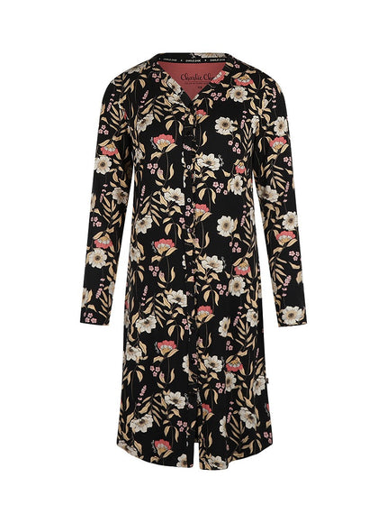 Charlie Choe Doorknoop Sleepshirt m61103-38 black Black