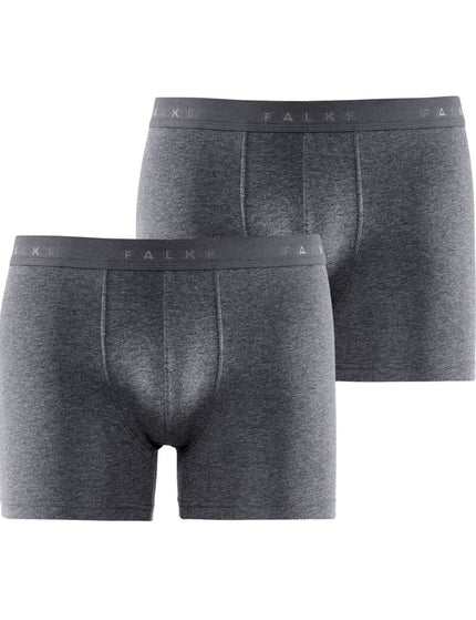 FALKE 2-Pack Heren Boxer Daily Comfort 68100 – dark grey -heather