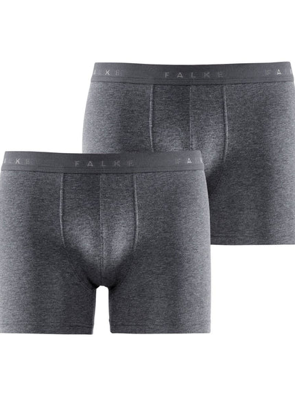 FALKE 2-Pack Heren Boxer Daily Comfort 68100 – dark grey -heather