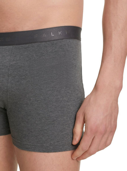 FALKE 2-Pack Heren Boxer Daily Comfort 68100 – dark grey -heather, detail