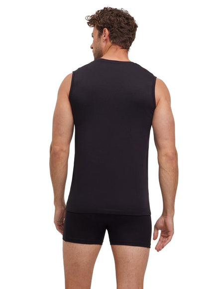 FALKE 2-Pack Heren Top Daily Comfort 68105 – Zwart, op model