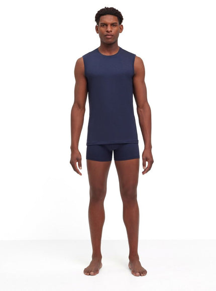 FALKE 2-Pack Heren Top Daily Comfort 68105 – midnight, op model