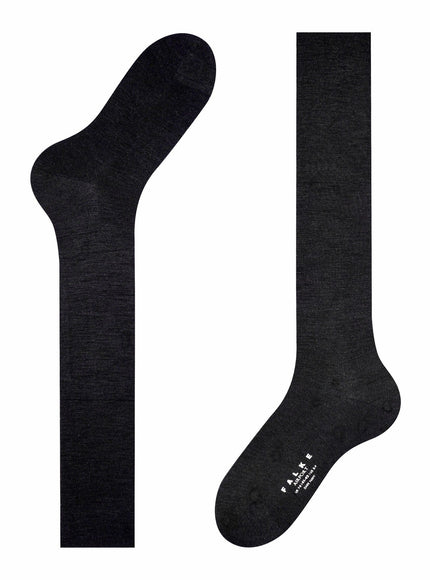 FALKE Airport Heren Kniekousen (15435) – Zwart, voorkant