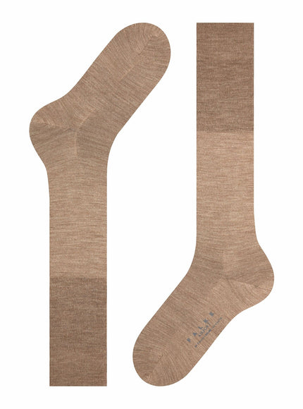 FALKE Airport Heren Kniekousen (15435) – Beige, voorkant