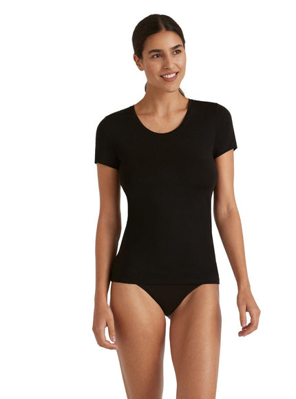 FALKE Dames Korte Mouw Shirt Daily ClimaWool 69060