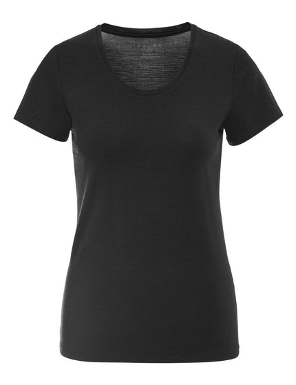 FALKE Dames Korte Mouw Shirt Daily ClimaWool 69060 – Zwart