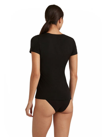 FALKE Dames Korte Mouw Shirt Daily ClimaWool 69060