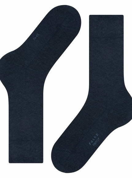 FALKE Family Heren Sokken 14657 – navy mel., voorkant
