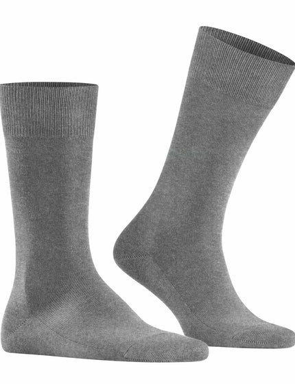 FALKE Family Heren Sokken 14657 – light greymel.