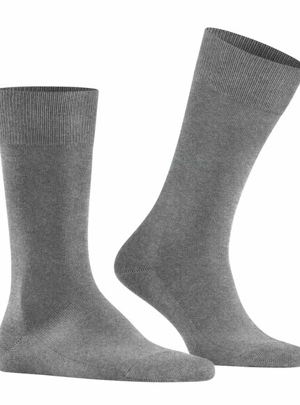 FALKE Family Heren Sokken 14657 – light greymel.