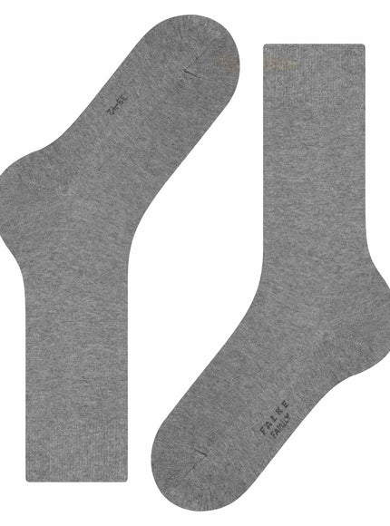 FALKE Family Heren Sokken 14657 – light greymel., voorkant