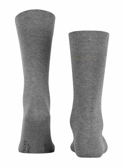 FALKE Family Heren Sokken 14657 – light greymel., achterkant