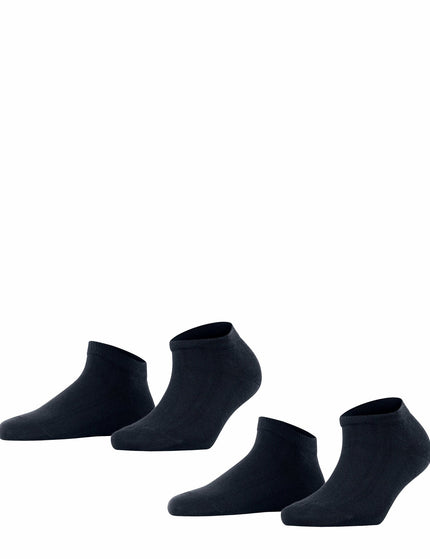 FALKE Happy 2-Pack Dames Sneakersokken 46418 – dark navy