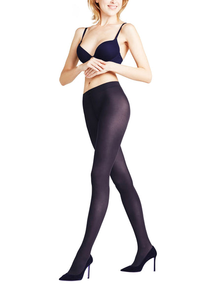 Falke matt de luxe 30 40630 – Zwart, op model