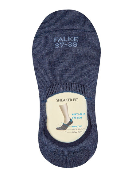 FALKE Step High Cut Dames Kousenvoetjes 46493 – navy mel., voorkant
