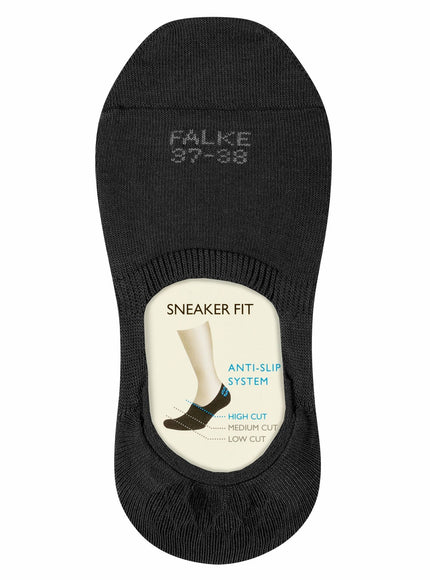 FALKE Step High Cut Dames Kousenvoetjes 46493 – Zwart, verpakking